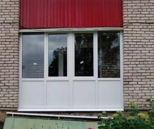 Балконная рама из ПВХ. Заславль. №8