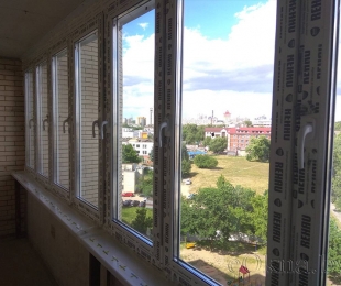 Балконная рама из ПВХ. Заславль. №11