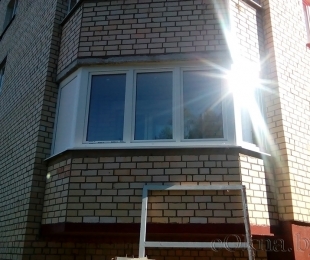 Балконная рама из ПВХ. Заславль. №12