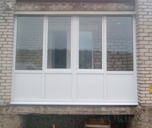 Балконная рама из ПВХ. Заславль. №13