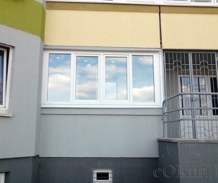 Балконная рама из ПВХ. Заславль. №3