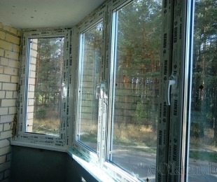 Балконная рама из ПВХ. Заславль. №4