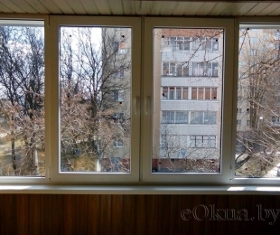 Балконная рама из ПВХ. Заславль. №7
