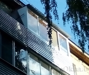 Балконная рама из алюминия. Заславль. №6